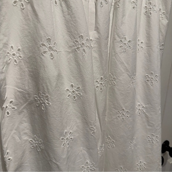 a new day White Floral Eyelets Cotton Maxi Skirt - Picture 3 of 7